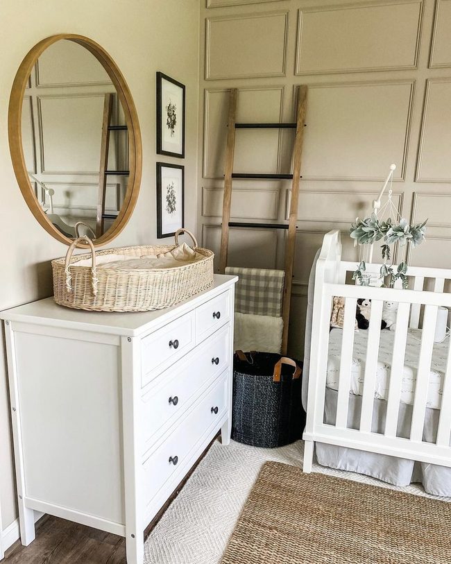 Gray Farmhouse Nursery Walls