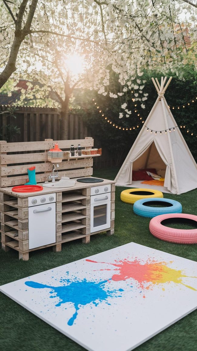 Diy Play Stations In Garden Space