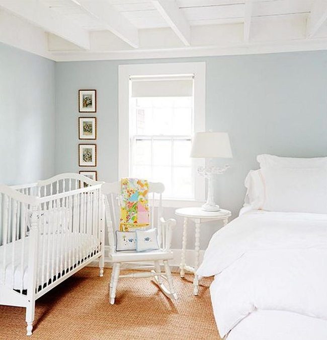 Light Blue Nursery With Woven Warmth