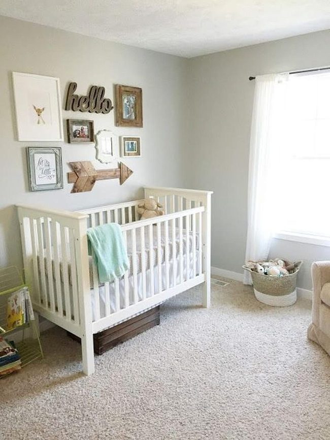 Green Blanket Gray Nursery