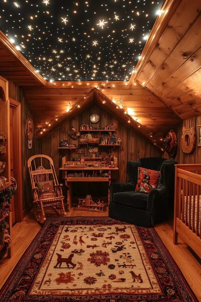 Starlit Wooden Retreat