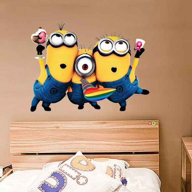 Minions Mural Bedroom Brown