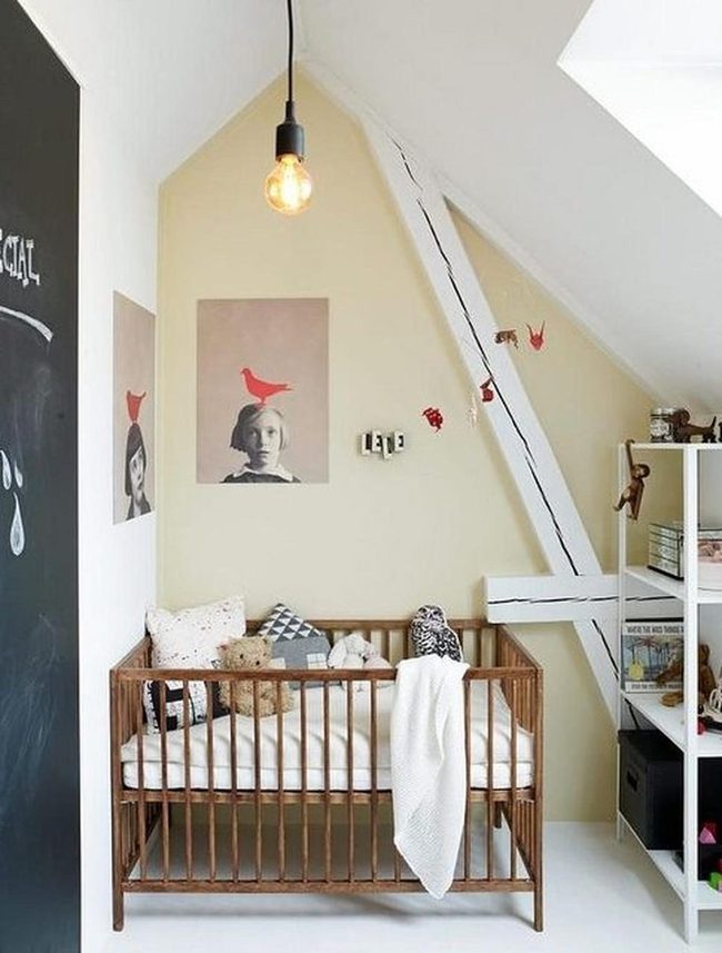 Red Birds, Cream Walls, Sunlit Nursery