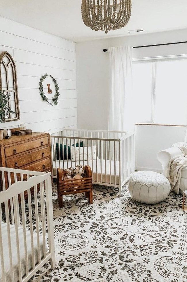 White Cribs, Wooden Warmth, Chandelier Light
