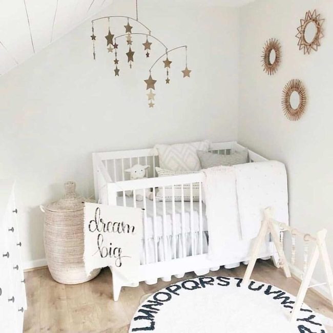 White Gold Nursery Light