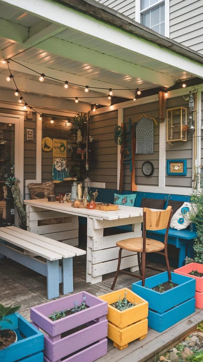 Budget Pallet Dining Space