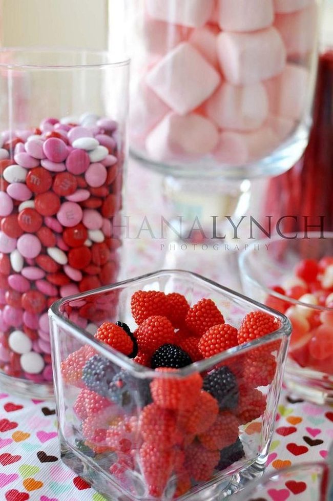 Red Candy Shimmer In Glass