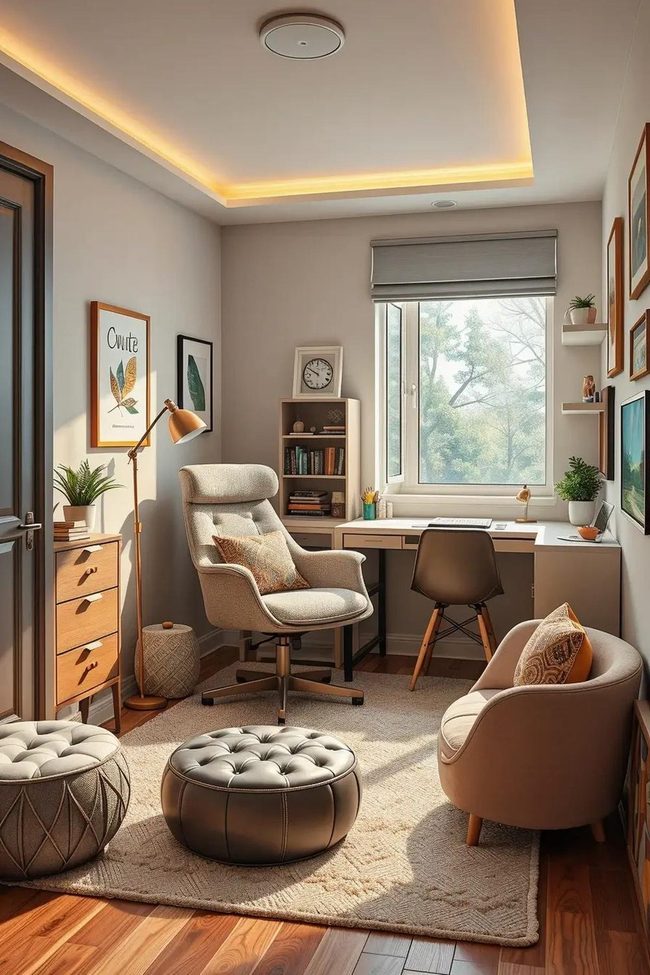 Boucle Swivel Accent Chairs