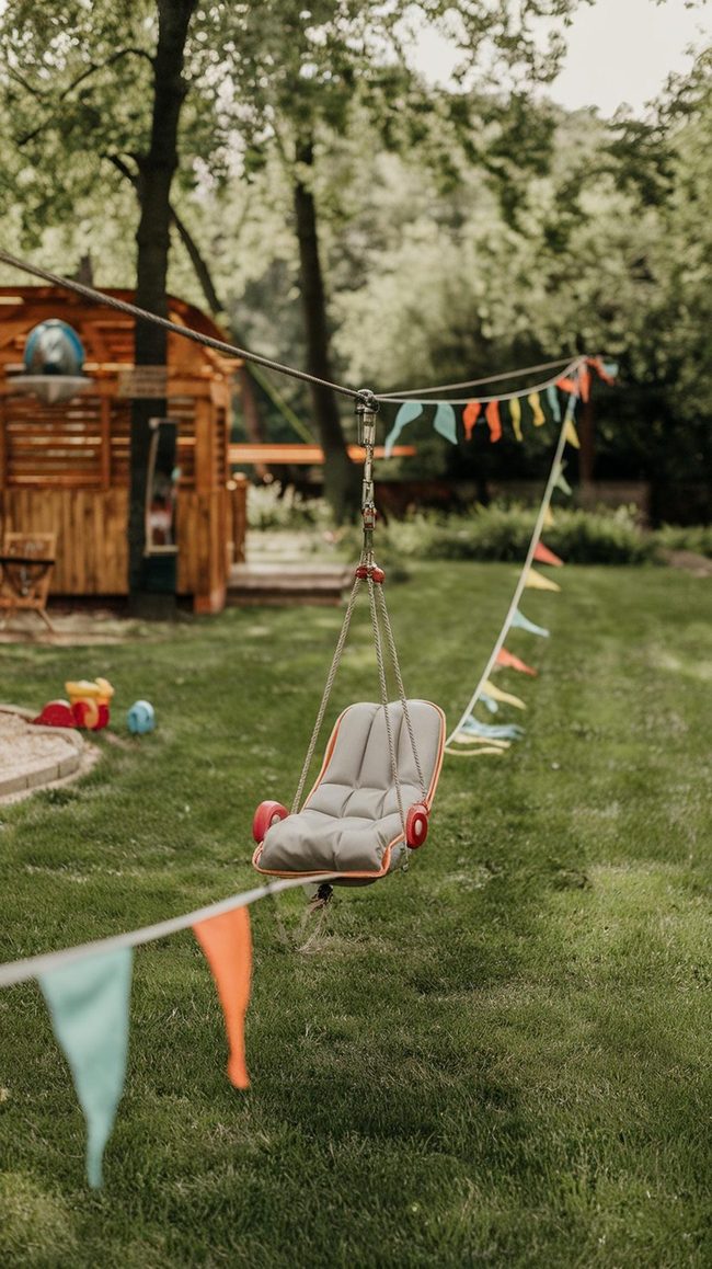 Backyard Zipline Thrill Station