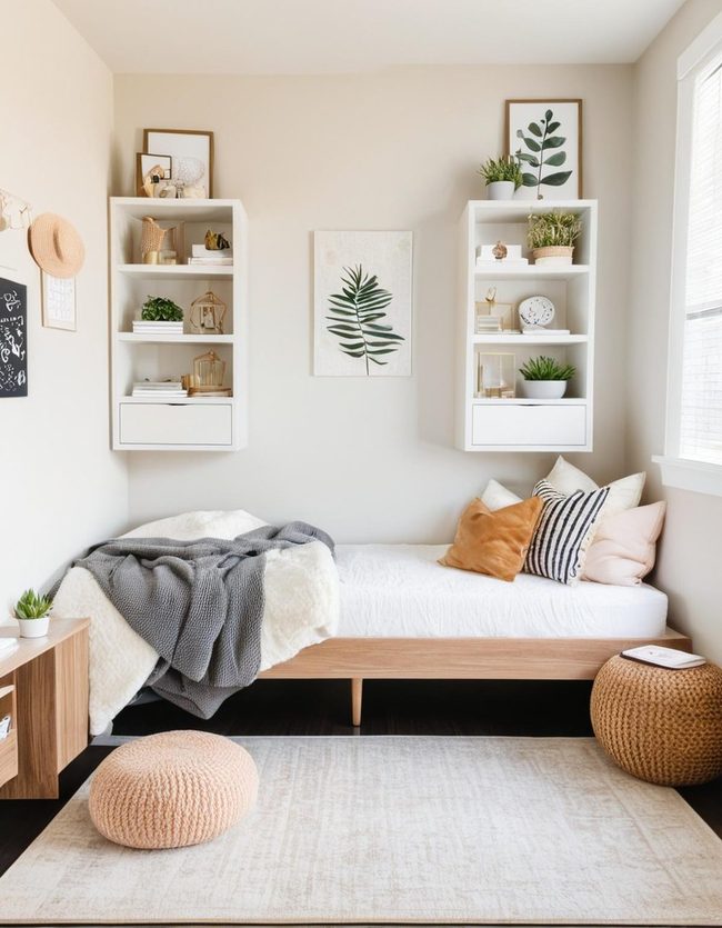 Plush Layered Rugs Define Space