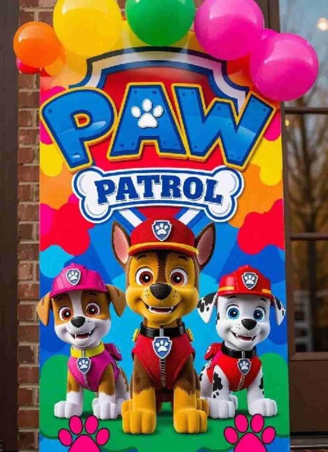 Paw Patrol Characters Meet Daylit Primary Colors