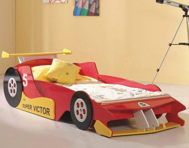 Red Number 5 Speedster Bed