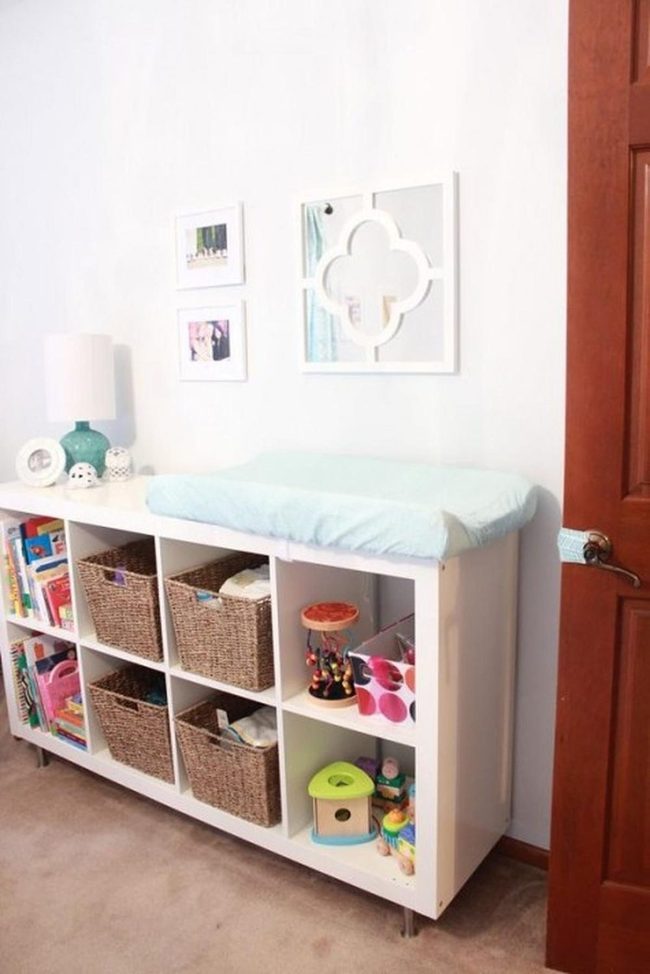 Turquoise Accents in Soft White Nursery