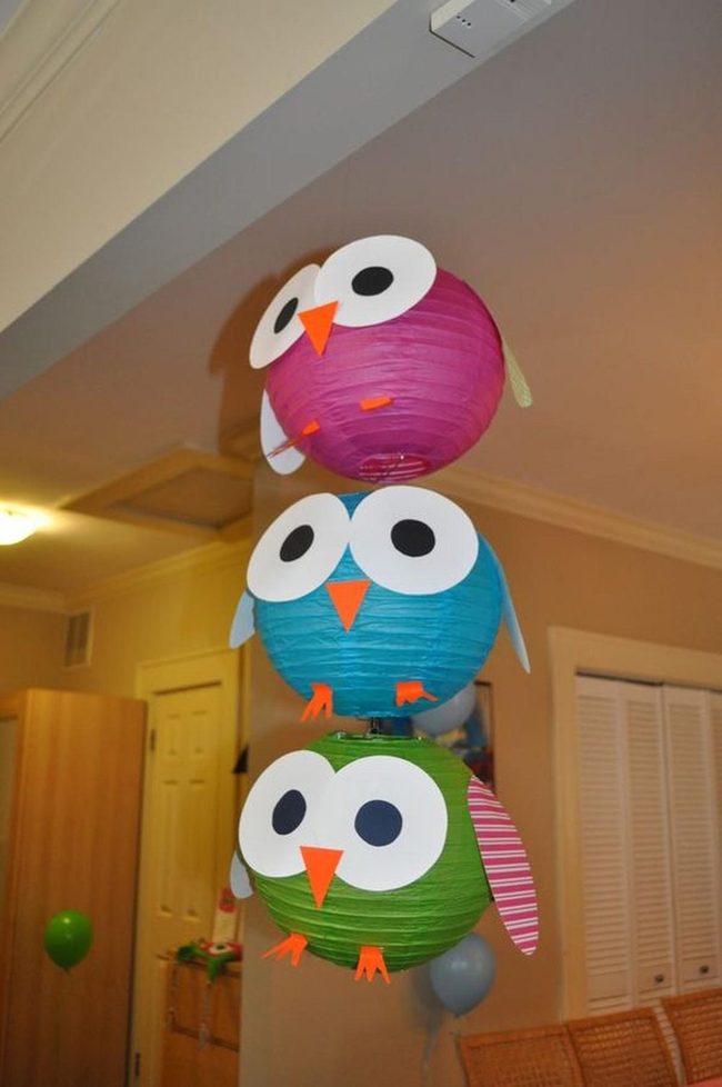 Hanging Paper Owl Eyes