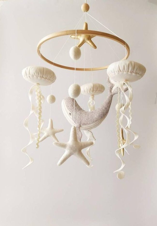 Felt Sea Creatures, Wooden Ring