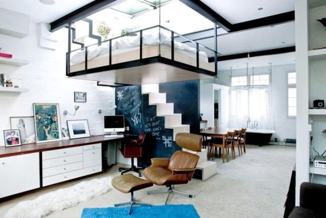 Floating Bed With Blue Anchor