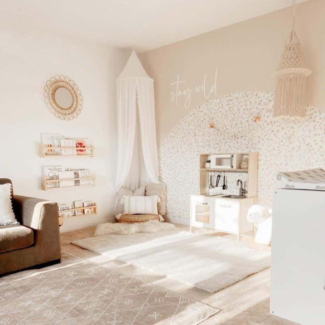 Pink Nursery with Polka Dot Accent