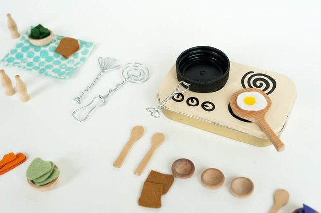 Pastel Miniature Kitchen Playset