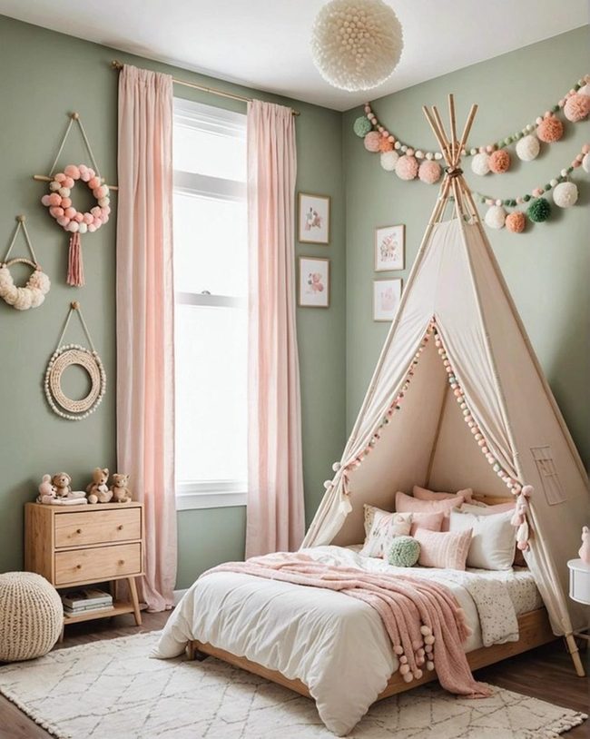 Fluffy Yarn Ball Canopy