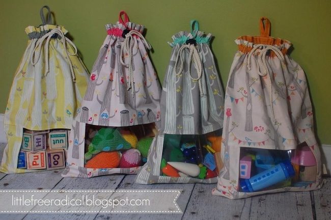 Light Bags, Floral Prints, Clear Windows