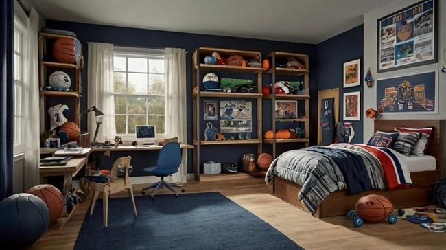 Basketball Court Sleeping Zone Walls
