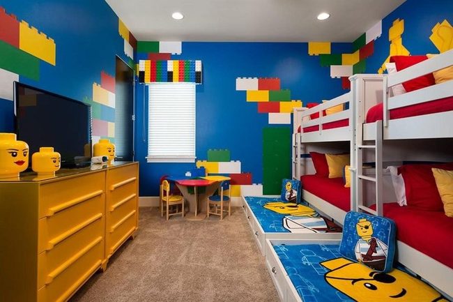 Blue Bunk Bed Lego Room