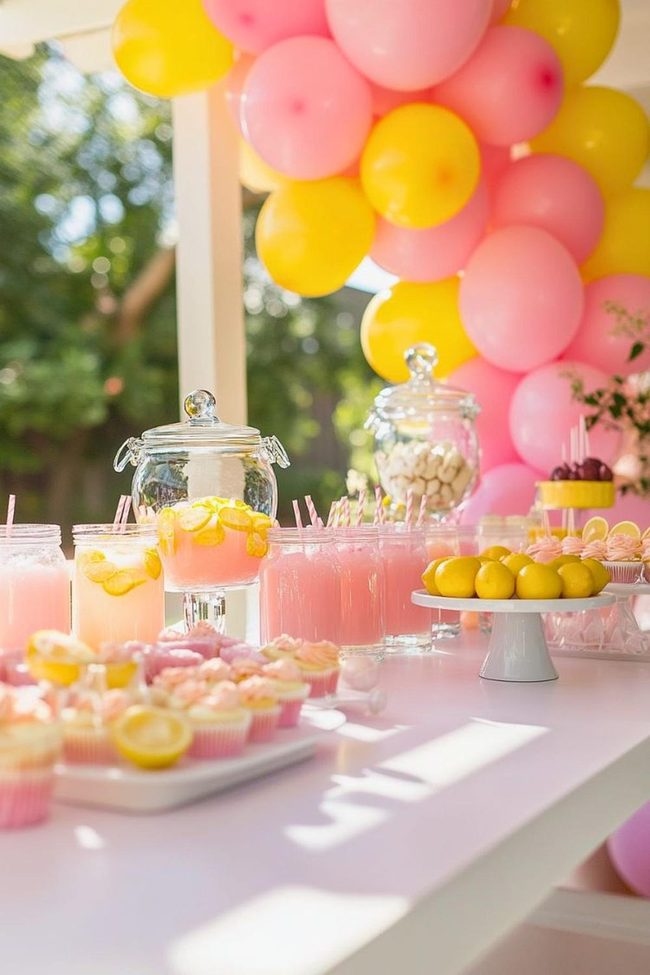 Pink Lemonade Cupcake Party