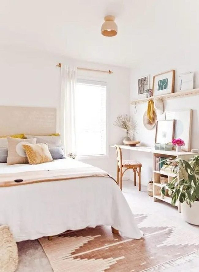 White Walls, Natural Light, Wood Warmth