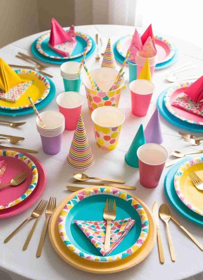 Coordinated Party Tableware Under Five