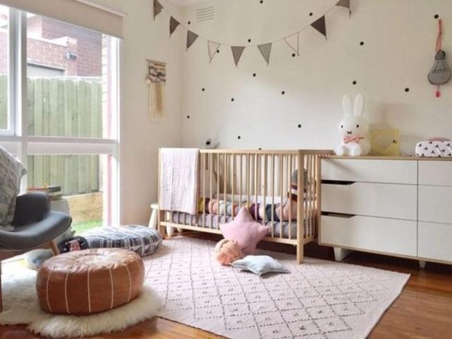 Speckled Walls, Patterned Floor