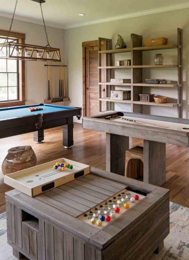 Handcrafted Hardwood Game Tables