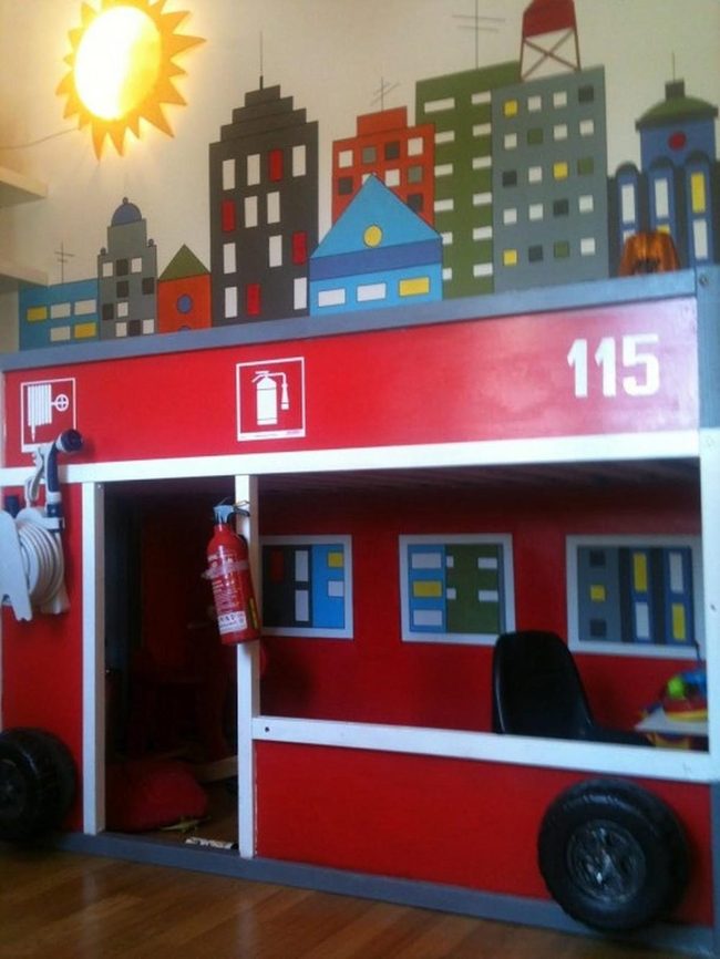 Red Fire Truck Bedroom