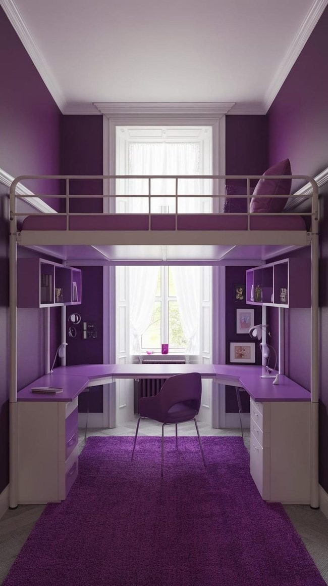 Purple Frame Photo Collage