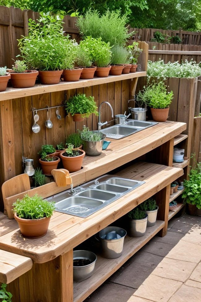 Walnut Mud Pantry Station