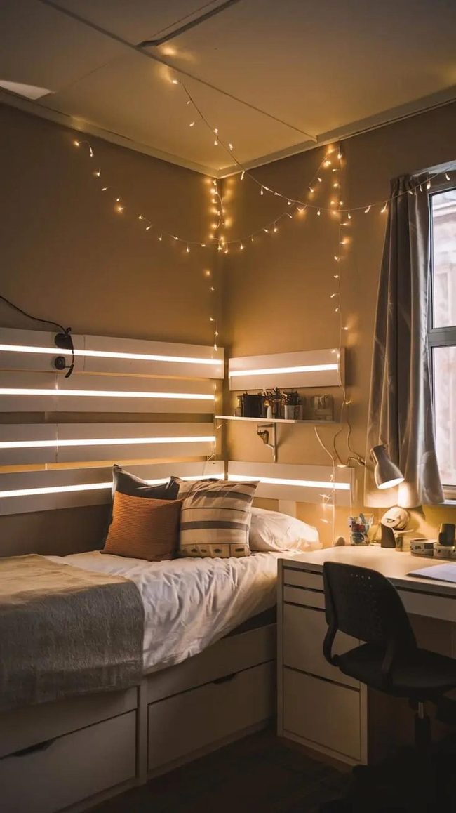 Layered Lighting Transforms Dorm Spaces