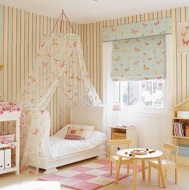 Pastel Butterfly Girl'S Room