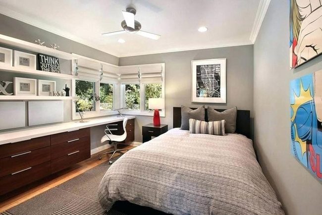 Sophisticated Boy'S Room With Comic Book Flair