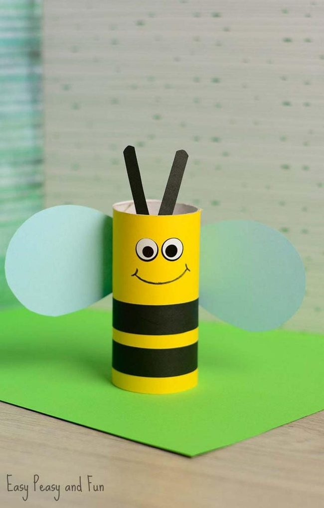 Yellow Paper Bee Craft