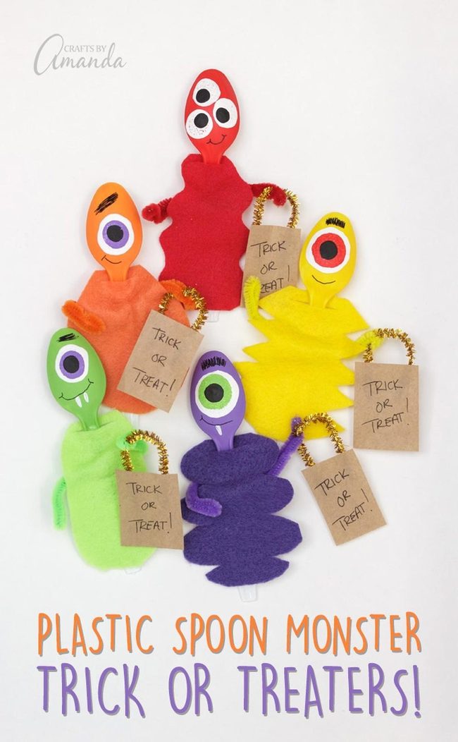 Googly-Eyed Spoon Monsters