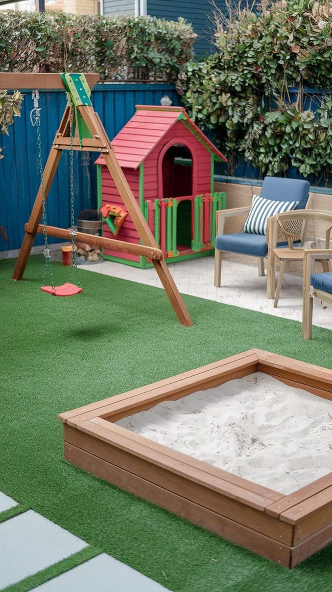 Backyard Play Zone Safe Surfaces