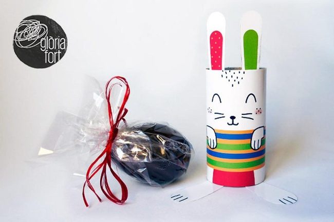 Striped Bunny Storage Delight