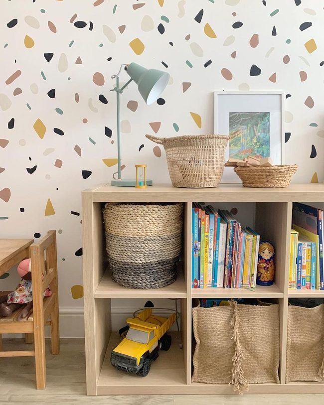 Colorful Woven Baskets Storage