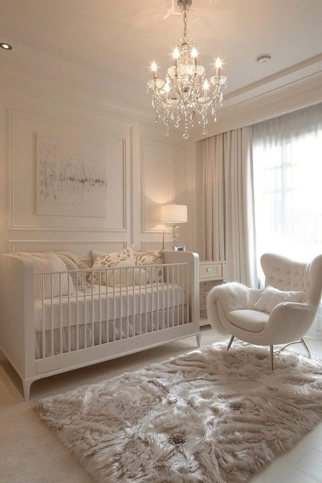 Metallic Nursery Refined Simplicity