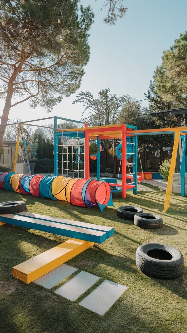 Backyard Obstacle Course Playground