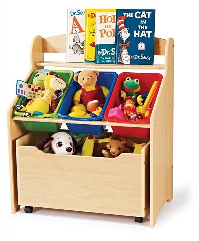 Natural Wood Open Storage