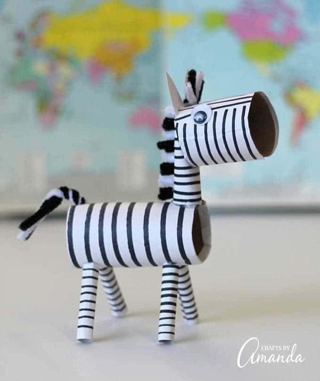 Striped Toilet Paper Zebra