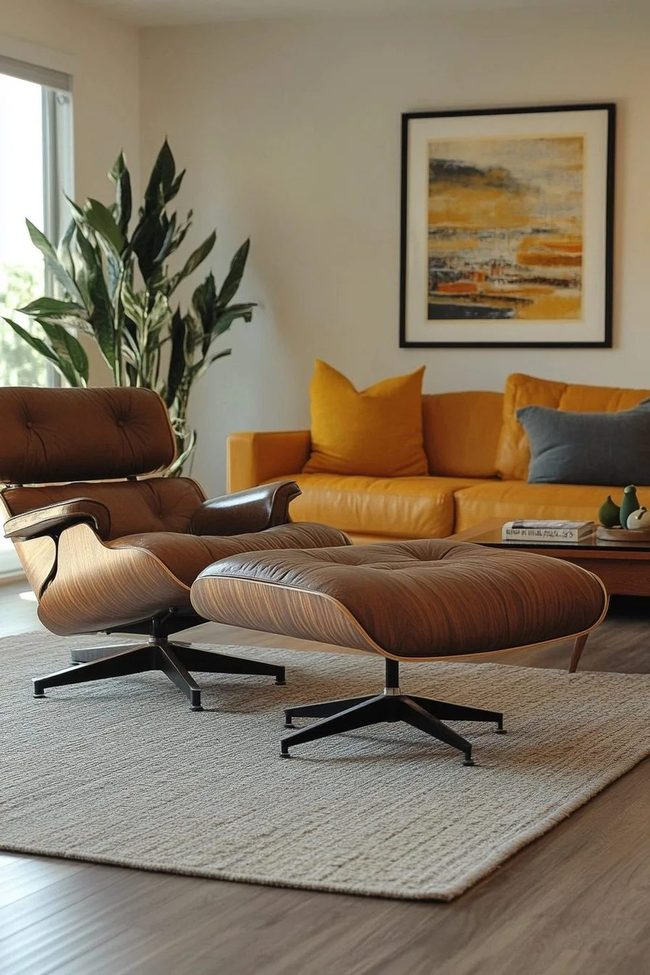 Sunlit Leather Lounge