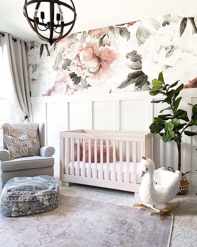 Floral Walls, Board Batten Base