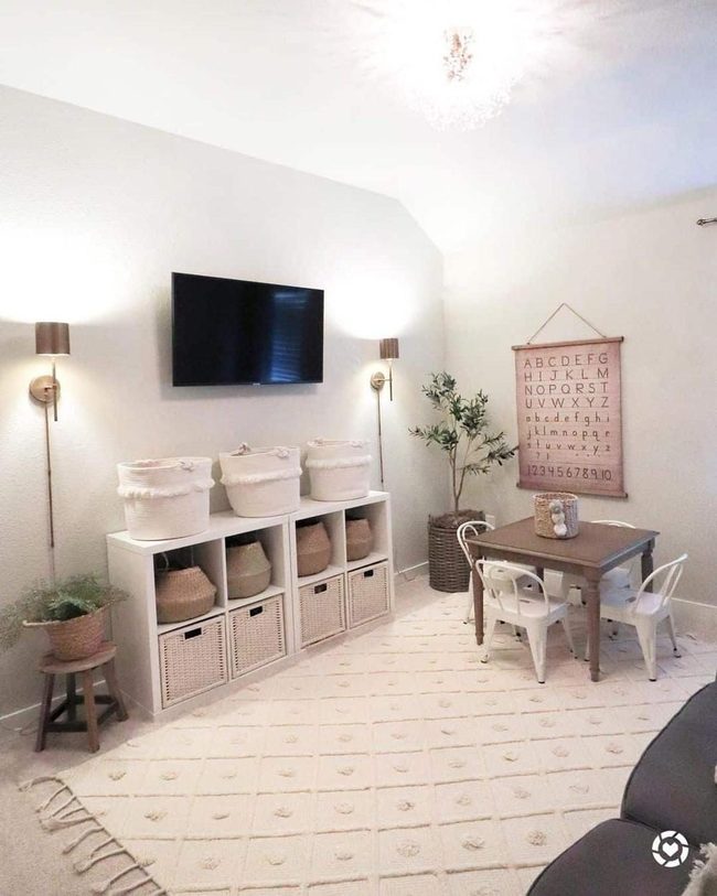 White Wicker Storage for Young Explorers