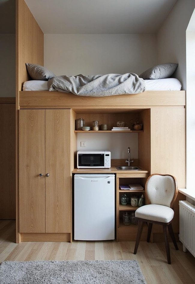 Loft Bed Maximizes Compact Living